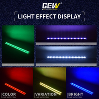 Barre de projecteur LED DMX à matrice de pixels RGB 3-en-1 blanc chaud 3W (12 pièces) pour fond de scène GEVV