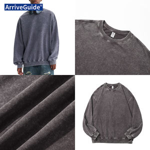 Felpa Girocollo di Alta Qualità in Cotone 100% Pesante 350gsm con Lavaggio Neve, Stile Casual Streetwear in Tessuto French Terry - Product Image 4