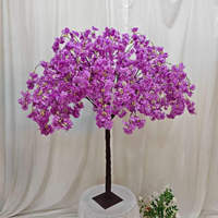 Pohon Topiary Buatan 1m untuk Pernikahan, Pohon Taman Mewah untuk Dekorasi Indoor/Outdoor, Tampilan Realistis Berkualitas Tinggi