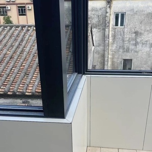 Ventanas <span class=keywords><strong>de</strong></span> Esquina Modernas Australianas para Dormitorio, Dobles, Fijas, <span class=keywords><strong>de</strong></span> Aleación <span class=keywords><strong>de</strong></span> Aluminio, Vidrio Templado, Insonorizadas, Especiales para <span class=keywords><strong>Escuelas</strong></span> y Residencias - Product Image 6