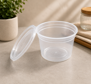 Microwavable Disposable PP <b>Plastic</b> Deli Cups with Airtight <b>Lids</b> Freezer Safe Food Storage Portion Sauce Cups Bulk - Product Image 1