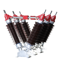 Sectionneur haute tension extérieur de type V série GW5, interrupteur d'isolement rotatif à double colonne pour sous-station extérieure