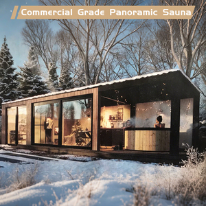 Sauna Traditionnel Commercial Personnalisable pour Extérieur, Cabine de Sauna de Villa avec Massage et <span class=keywords><strong>Douche</strong></span> à Vapeur - Product Image 3