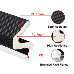Tùy Chỉnh Cắt PU V-Hình Dạng <span class=keywords><strong>Weatherstrip</strong></span> Bọt Con Dấu PE PVC Con Dấu Dải Cho Cửa Gỗ Thời Tiết Niêm Phong Dải Sản Phẩm - Product Image 2