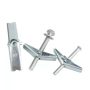 High Quality Wing Anchor Bolt Zinc Plated Steel <b>Spring</b> <b>Toggle</b> Anchor Bolt M3/M4/M5/M6/M8 <b>Toggle</b> Bolt with Wing Nut - Product Image 1