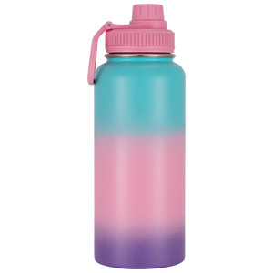 2025 nuevo <span class=keywords><strong>1000ml</strong></span> aislado al aire libre doble pared de acero inoxidable calabaza matraz vasos isotérmicos para la escuela trasera - Product Image 3