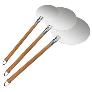 <span class=keywords><strong>Pala</strong></span> para Pizza de Acero Inoxidable de 14 Pulgadas, Plegable, con Base de Madera de Caucho, Perforada, Diseño de Grado Alimenticio, Fácil de Usar - Product Image 5