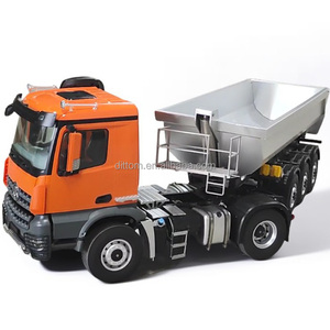 Camion semi-remorque RC en alliage Kabolite K5801 à l'échelle 1/14, 4x4, avec éclairage LED, simulation de levage, camion <span class=keywords><strong>tracteur</strong></span> RC RTR pour intérieur - Product Image 1