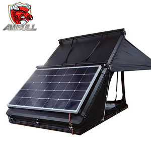 Auvent de voiture Ambull Factory Camper 4x4 4wd, tente de toit rigide pour 3-4 personnes avec panneau solaire pour toit de voiture - Product Image 1