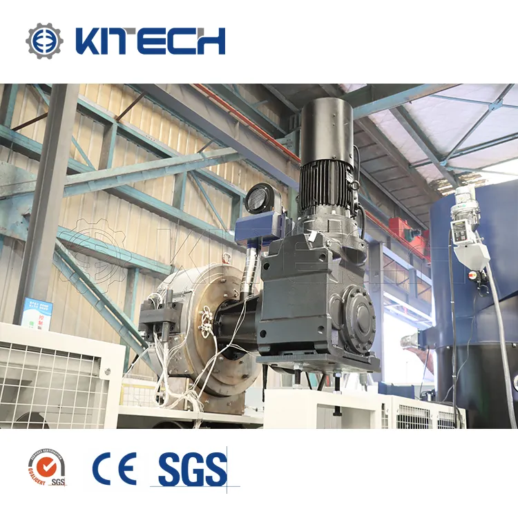 Kitech Plastic PE LDPE Package Films with Paper Label Self-cleaning Laser Filter Pelletizing Machine Line