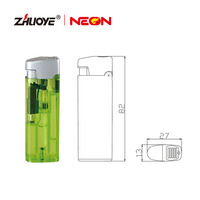 Briquet à gaz coupe-vent rechargeable avec logo personnalisé, briquet à silex, garantie de qualité ISO, briquet à gaz électronique