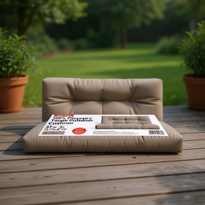 Cojín para Paletas de Exterior, 47.2 x 15.7 x 4.7 Pulgadas, Color Taupe, 100% Poliéster Acolchado, Sólido, para Todas las Estaciones - Product Image 2