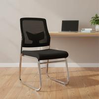 Chaise de bureau ergonomique en tissu breveté au design moderne, siège en mousse moulée, cadre de siège pour chaises empilables de salle de formation