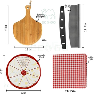 Venta al por mayor <span class=keywords><strong>Original</strong></span> <span class=keywords><strong>Pizza</strong></span> Peel Hanging Hole Cutting Board <span class=keywords><strong>Pizza</strong></span> con cortador Slicer <span class=keywords><strong>Pizza</strong></span> Board - Product Image 2