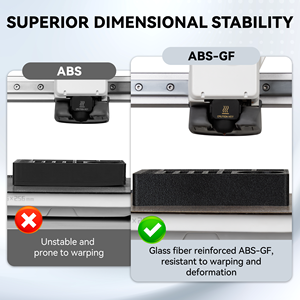 Filamento TINMORRY ABS-GF de 1.75mm, Reforzado con 10% de Fibra de Vidrio, Alta Rigidez y Resistencia a Impactos, 1KG/bobina, Negro - Product Image 5