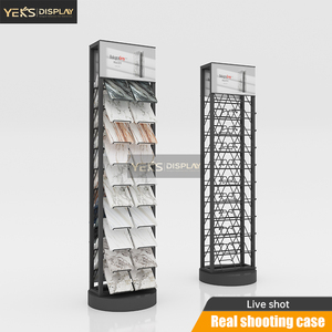 Kim Loại hiển thị đứng kệ có thể gập lại sang trọng freestanding đá gạch triển lãm giải pháp hội trường tùy chỉnh yeks xdl268 mô hình showroom - Product Image 5