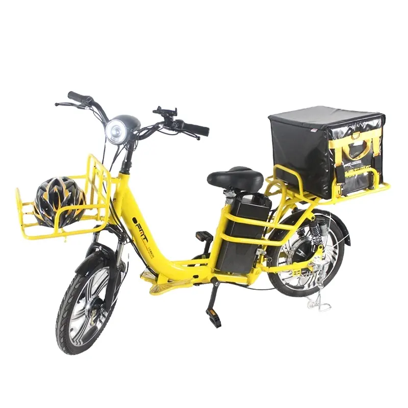 En vente, livraison de nourriture pour la famille, vélo électrique, vélo électrique, vélo de ville, vélo de livraison, vélo électrique