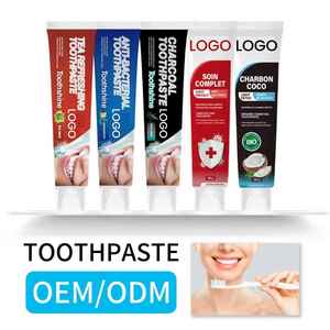 ยาสีฟันไวท์เทนนิ่งสูตรเฉพาะ โปรไบโอติกสูตรเฉพาะ OEM ODM แบรนด์ส่วนตัว สูตรเอนไซม์ ขจัดคราบกาแฟ - Product Image 1