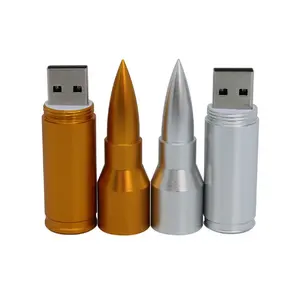 High-End Metal Bullet USB Flash Drive For Promotional Gifts