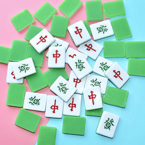 Nuevo Producto: Fichas de Mahjong de Resina al por Mayor, Diseño de Dibujos Animados Retro, Suministros de Artesanía de Resina con Combinación de Colores - Product Image 6