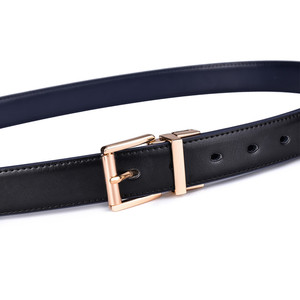 <span class=keywords><strong>Ceinture</strong></span> Femme Nouveau Design 2.8CM Noir et Bleu Ceintures Réversibles en Cuir Véritable pour Femmes avec <span class=keywords><strong>Boucle</strong></span> Tournante - Product Image 6