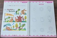 Offre Spéciale 4 pièces/ensemble A4 coulé magique pratique cahier anglais enfants cahier à spirale avec couverture en papier qualité enfant livre impression