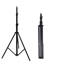 Trépied de studio photo en aluminium léger portable support de lumière léger pliable avec fonction de pliage supplémentaire