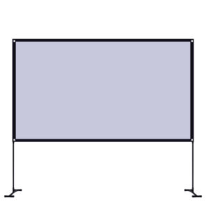 Pantalla de proyector con soporte de 100-120 pulgadas en forma de pantalla al aire libre Pantalla de proyector portátil para Cine exterior hogar patio trasero películas - Product Image 2