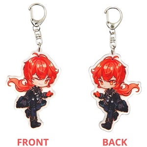 พลาสติก <span class=keywords><strong>Mona</strong></span> ของขวัญสติ๊กเกอร์จี้เมือกอะนิเมะ Genshin ผลกระทบพวงกุญแจ - Product Image 3