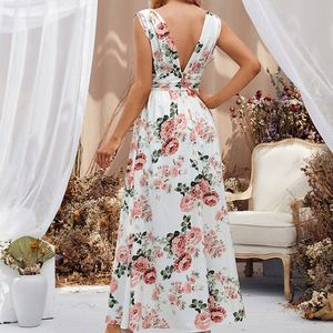 Hot Sell Sexy Bleach Chiffon Kleid Deep V Neck Freizeit kleider - Product Image 2