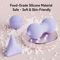 Balle de massage en silicone directement de l'usine, forme cacahuète, pour relaxation des tissus profonds, points de pression, dos, nuque, épaules, OEM ODM