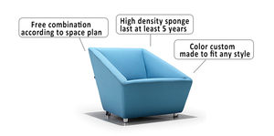 Sofá Modular de oficina para sala de espera, muebles de recepción, sofá para visitante de Hotel - Product Image 6