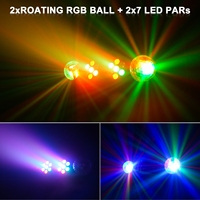 Mini lumière disco rotative de 30W avec support et télécommande pour KTV Christmas DJ DISCO Party