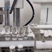 Machine de remplissage et de sertissage rotative de bureau pour produits lyophilisés, flacons en verre de 2 ml, 5 ml, 10 ml, 20 ml, pour sérum, huiles essentielles et parfums