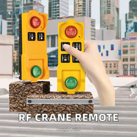 Télécommande sans fil industrielle étanche 433/315 MHz pour grue, tour ou pont, portée 200m