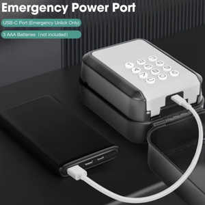 Boîte de sécurité électronique murale avec contrôle par application TTLock, coffre-fort de rangement dissimulé, serrure de sécurité, coffre-fort à code numérique, boîte à clés intelligente - Product Image 4