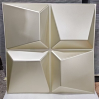 Panel/Stiker Dinding PVC 3D Bentuk Berlian Modern Tahan Air Warna Hitam Doff untuk Dekorasi Dinding Ruang Tamu Kamar Tidur