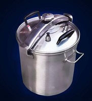 Casserole à pression en acier inoxydable 304 de grande capacité, anti-explosion et résistante aux hautes températures