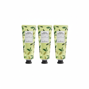 Frum Nature Crème pour les mains au thé vert frais avec beurre de karité Vegan Rose Infusé 30ml Mini Lotion OEM Supply 50ml Pack de 3 pièces - Product Image 1