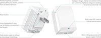 Gateway Bluetooth WIFI MOKO MKGW1-MINI, penerima iBeacon Bluetooth, gateway wifi frekuensi ganda untuk pelacakan aset