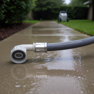 Manguera de suministro recta de 3/4 pulgadas a manguera angular de 3/4 pulgadas, 90 bar, 25 °C, 2 m, para equipos de lavado - Product Image 3