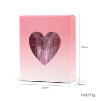 Kit d'huile de soin des lèvres Mignon Rose avec logo personnalisé Huile pour les lèvres transparente aux fruits et légumes