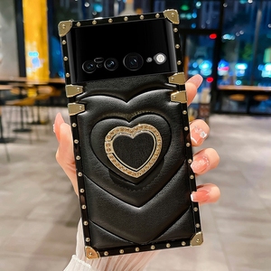 Fancy tim thiết kế điện thoại trường hợp cover quay lại cho Google Pixel 7, cho Google Pixel 6A trường hợp với vòng đứng - Product Image 6