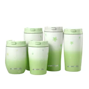 12Oz Chân Không Cách Nhiệt Cup Tái Sử Dụng Thép Không Gỉ Cốc Tràn Bằng Chứng Phích Du Lịch Cốc Cà Phê Với Nắp Lật