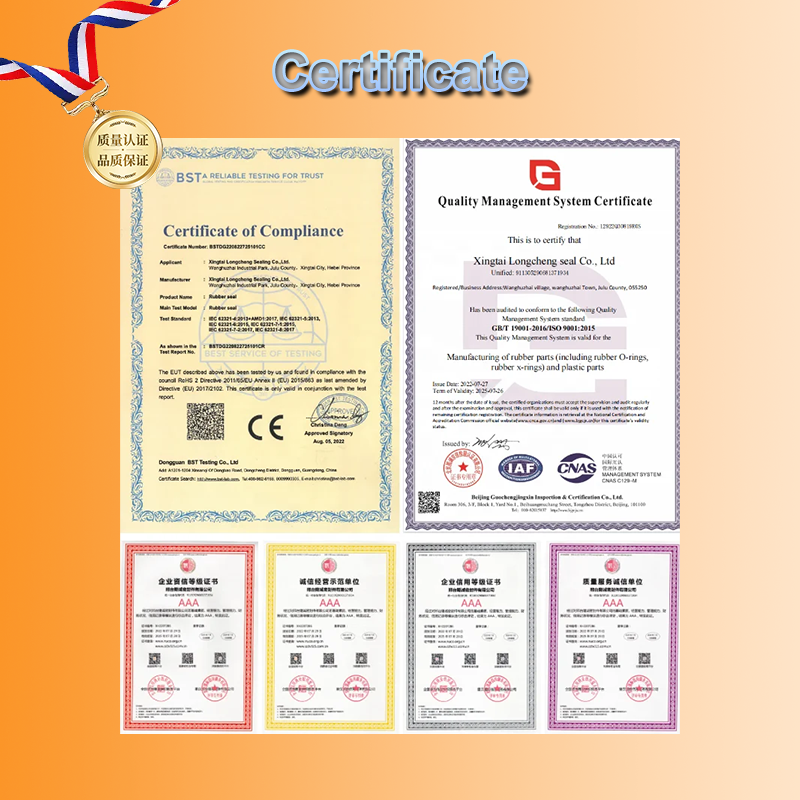 Custom O Ring Silicone Rubber Food Grade High Temperature Seal Gasket 20~90 ShoreA Hardness ISO9001 Certified for Plumbing · image 4