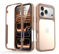 Coque de téléphone 2-en-1 antichoc en acrylique TPU+PC pour iPhone 18 Pro Max et iPhone 17 Pro Max – Housse de protection anti-chute