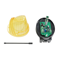 Luz de Advertencia Intermitente LED Universal a Prueba de Agua, 12-265V AC/DC, con Zumbador, para Puerta de Garaje, Lámpara de Alarma