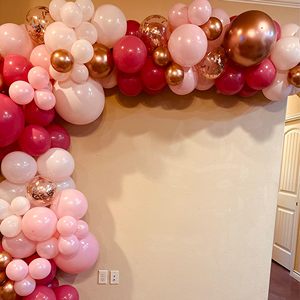 Dusty <b>Rose</b> Balloon 60 Packs 12 Inch Retro Pink Metallic Chrome <b>Rose</b> Gold Pearl Pink Macaron <b>Light</b> Pink Balloons Girls Birthday - Product Image 6