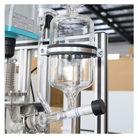 Réacteur en verre de 10 L pour distillation fractionnée avec conception anti-corrosion pour le raffinage chimique