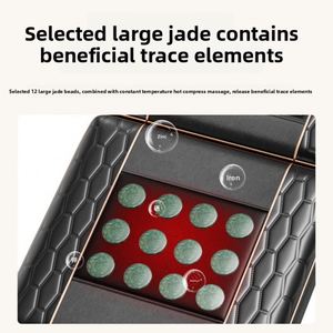 Coussin de massage corporel électrique multifonctionnel avec pétrissage automatique des jambes, chauffage de la taille, thérapie par jade et contrôle de la minuterie, fabriqué en Chine - Product Image 5